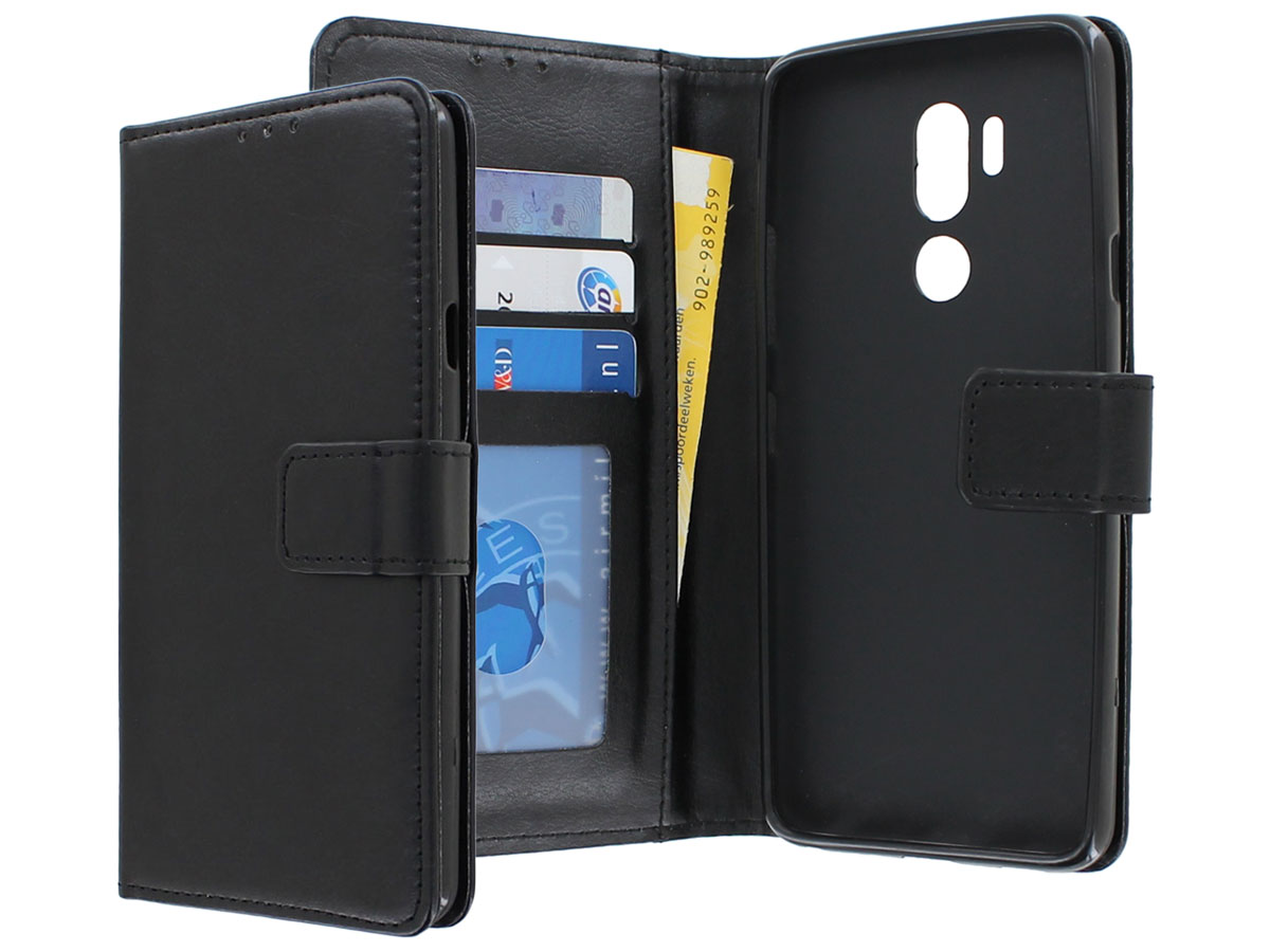 Bookcase Wallet Zwart - LG G7 ThinQ hoesje
