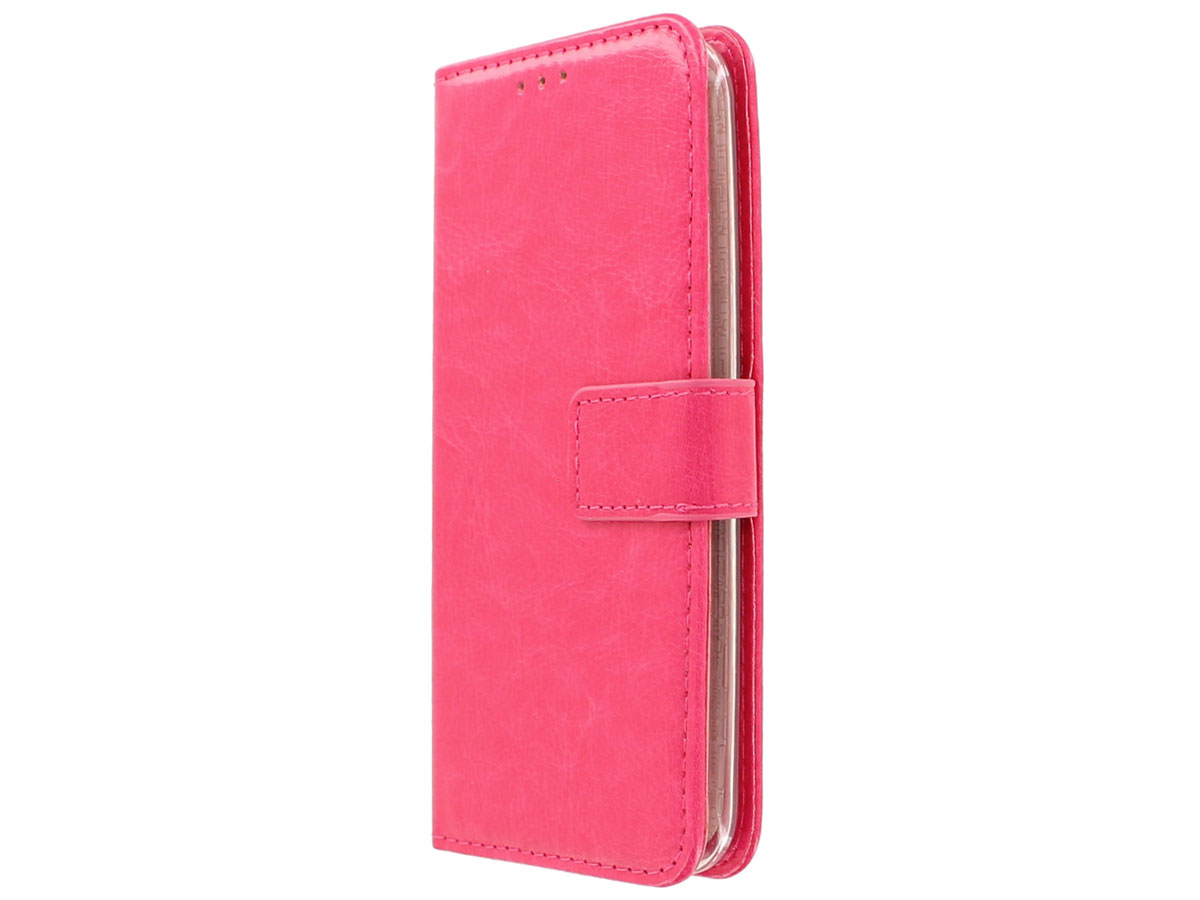 Wallet Bookcase Roze - LG K10 (2017) hoesje