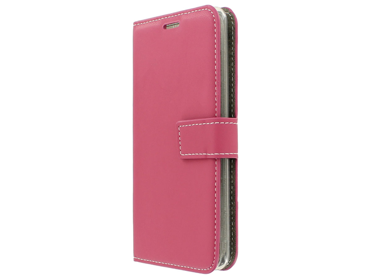 Wallet Bookcase Flipcase Roze - LG K8 2017 hoesje