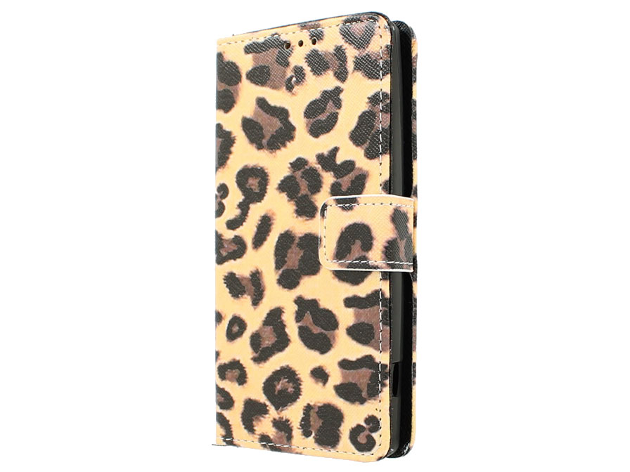 LG Magna hoesje - Leopard Walletcase