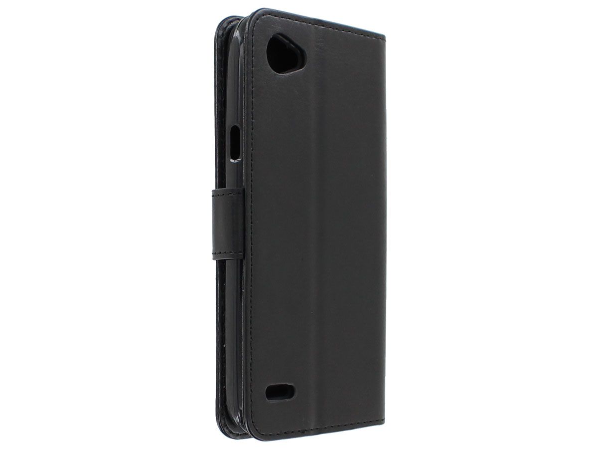 Boekmodel Wallet Bookcase Zwart - LG Q6 hoesje