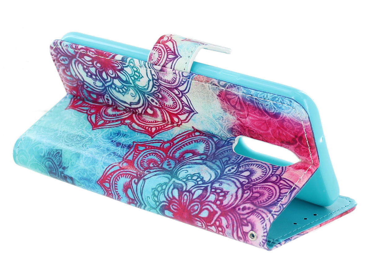 LG Q7 Hoesje Bookcase met Mandala print kopen?