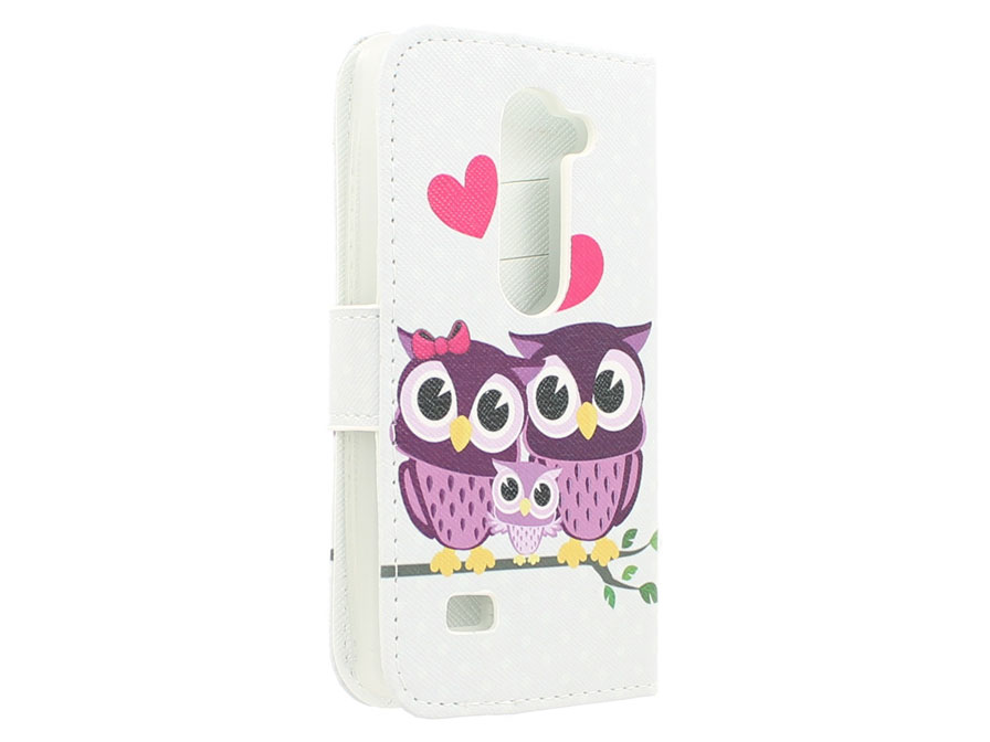 Owl Love Book Case Hoesje voor LG Spirit