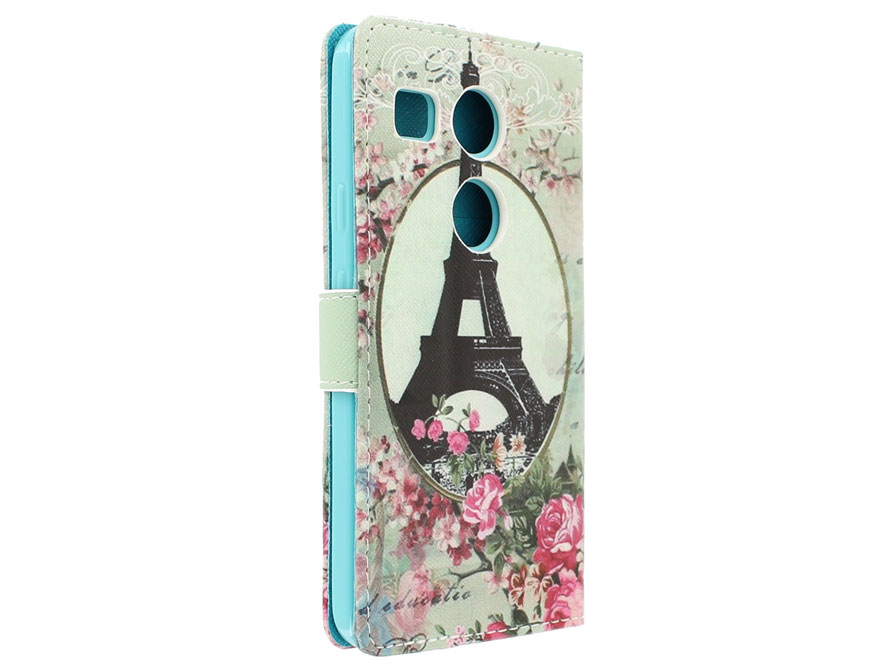 Retro Paris Book Case - LG Nexus 5X hoesje