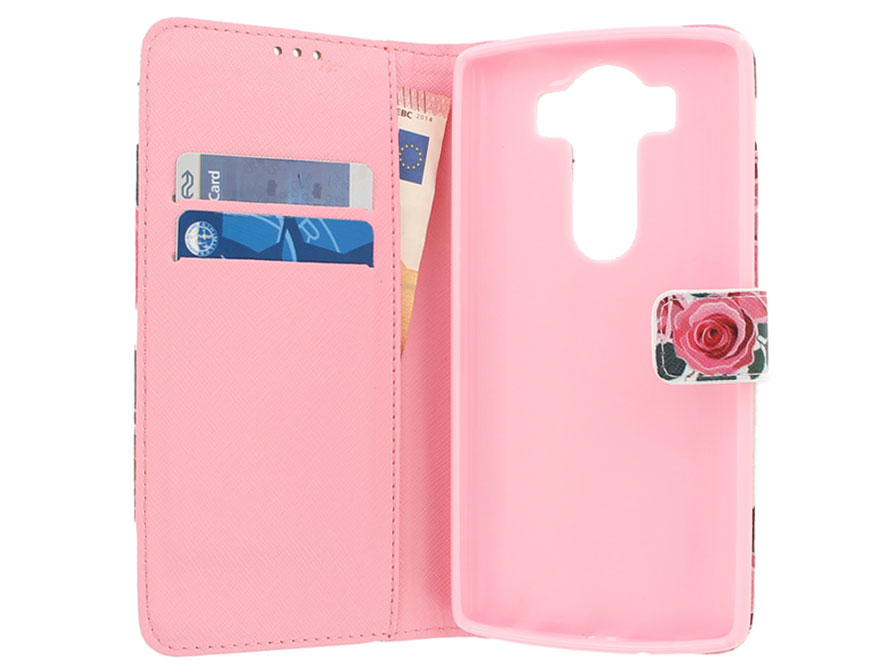Roses Book Case - LG V10 hoesje