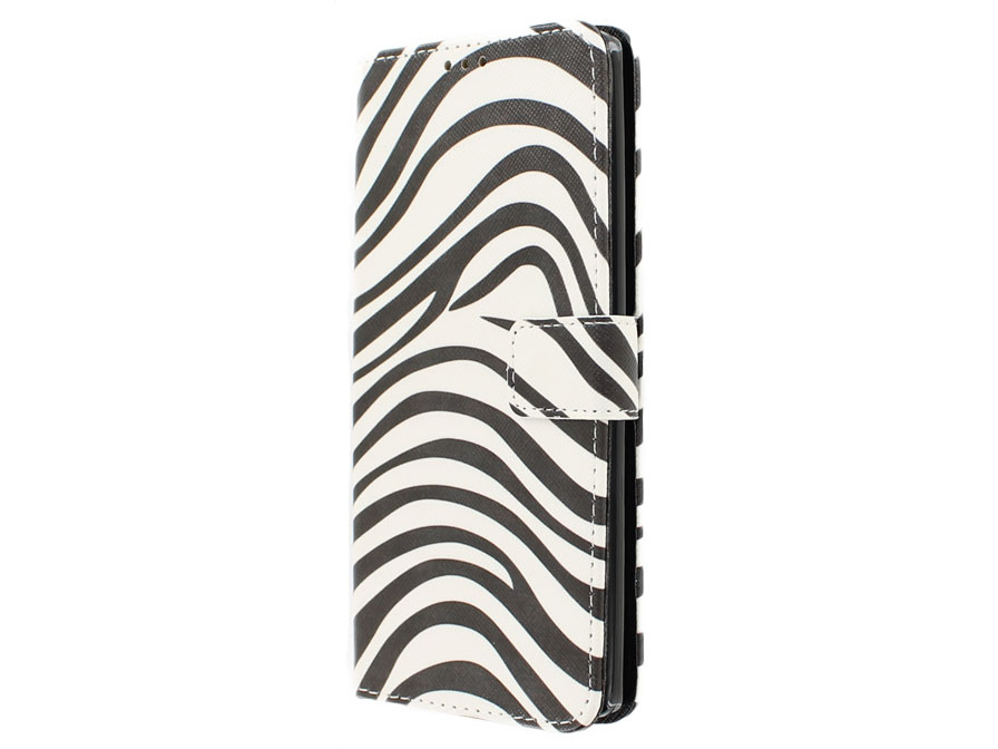 Zebra Book Case - LG V10 hoesje