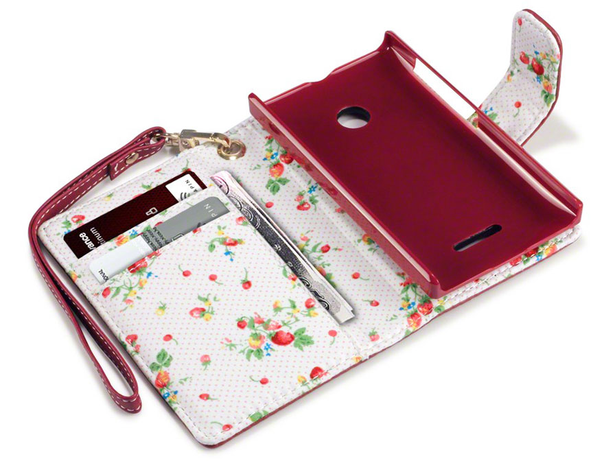 CaseBoutique Flower Wallet Case - Microsoft Lumia 532 hoesje
