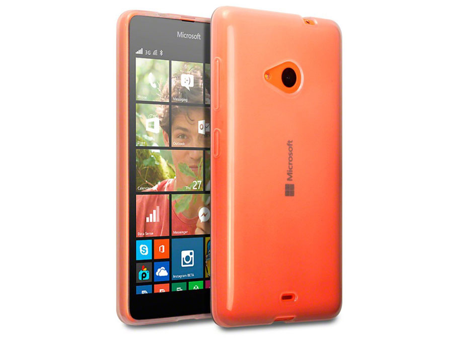 TPU Crystal Case Microsoft Lumia 535 - Doorzichtig hoesje
