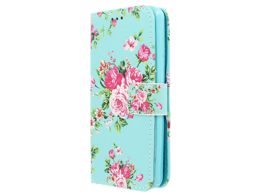 Flower Book Case - Microsoft Lumia 550 hoesje
