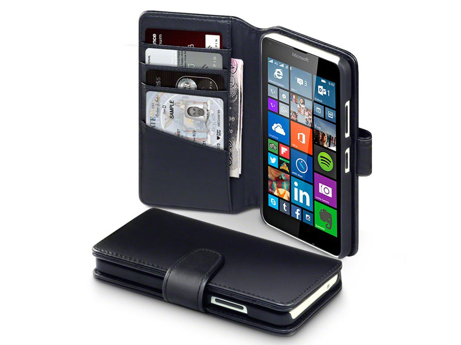 CaseBoutique Leather Wallet Case - Hoesje voor Microsoft Lumia 640