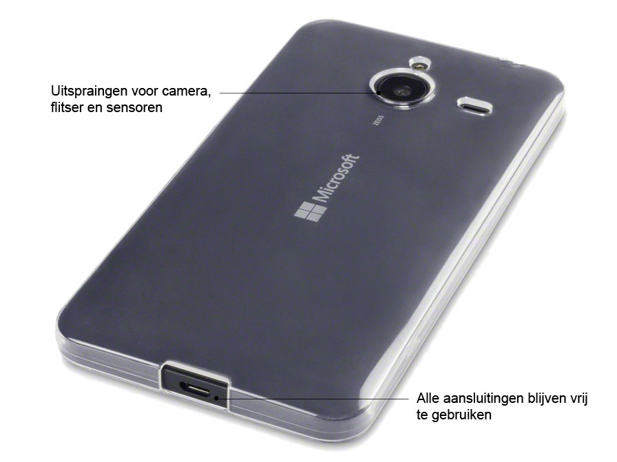 CaseBoutique Crystal Clear Case - Microsoft Lumia 640 XL Hoesje