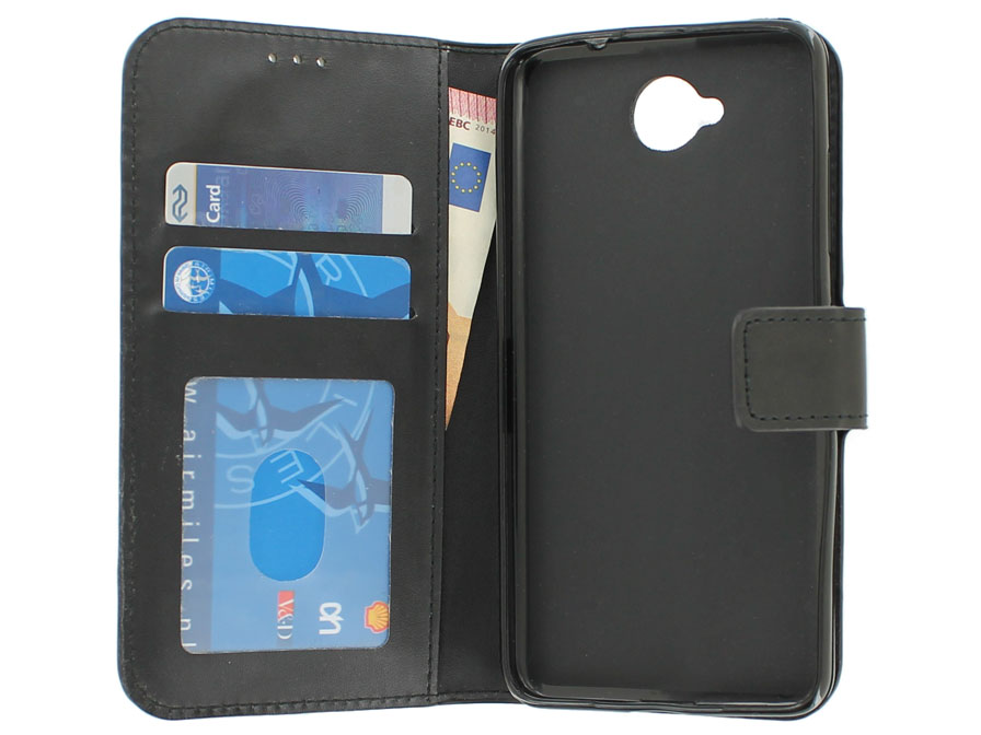 Wallet Bookcase - Microsoft Lumia 650 hoesje (Zwart)