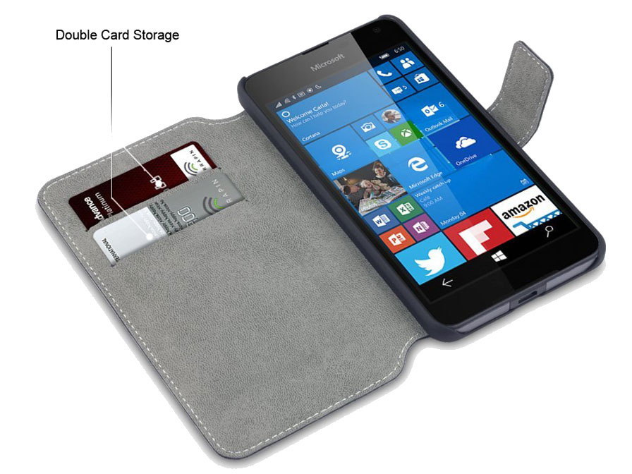 Covert Ultralim Book Case - Microsoft Lumia 650 hoesje