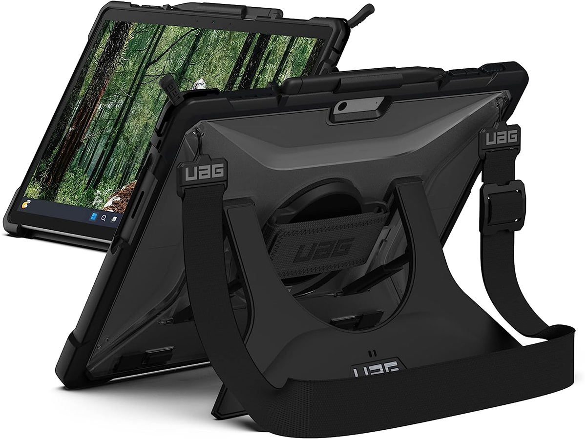 Urban Armor Gear Plasma - Surface Pro 9/10/11 hoesje Handvat Schouderband
