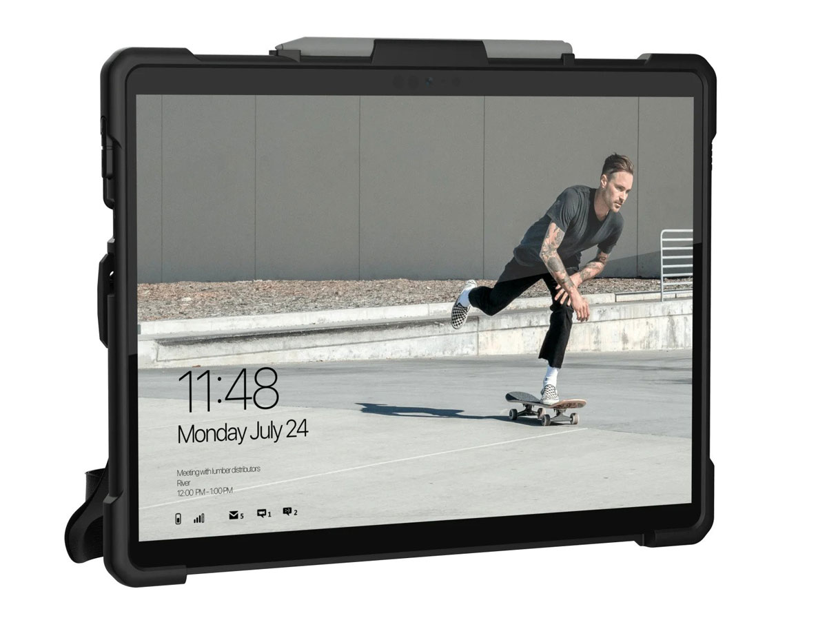 Urban Armor Gear Plasma - Surface Pro X hoesje Handvat Schouderband