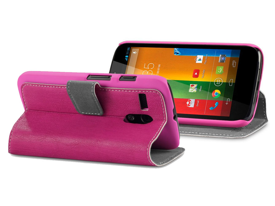 Covert UltraSlim Sideflip Case Hoesje voor Motorola Moto G