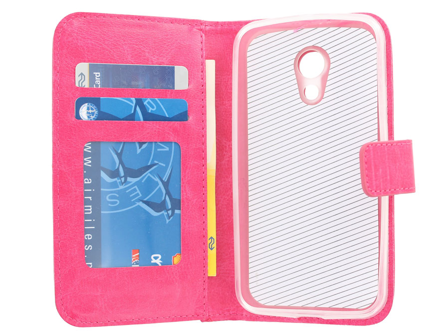 Wallet Book Case Hoesje voor Motorola Moto G 2014