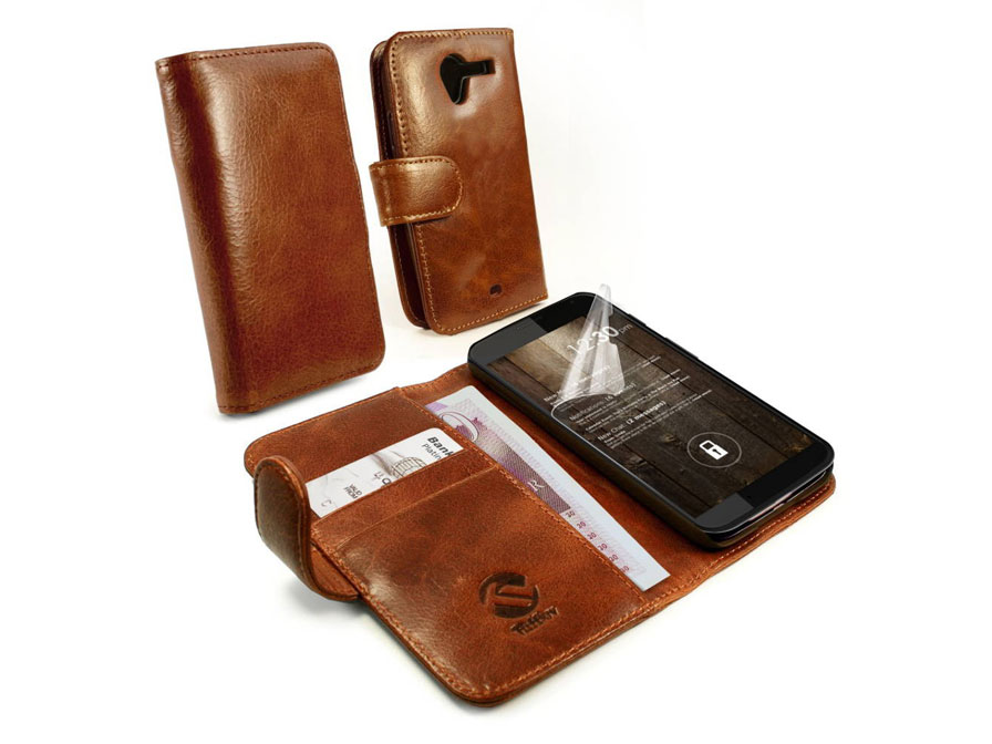 Tuff-Luv Vintage Leather Case - Hoesje voor Motorola Moto X