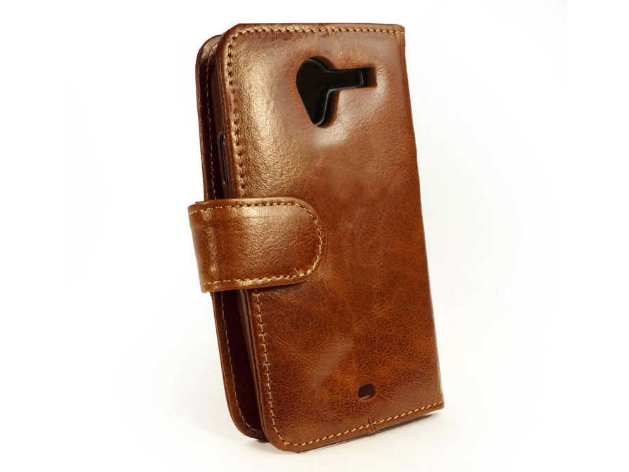 Tuff-Luv Vintage Leather Case - Hoesje voor Motorola Moto X