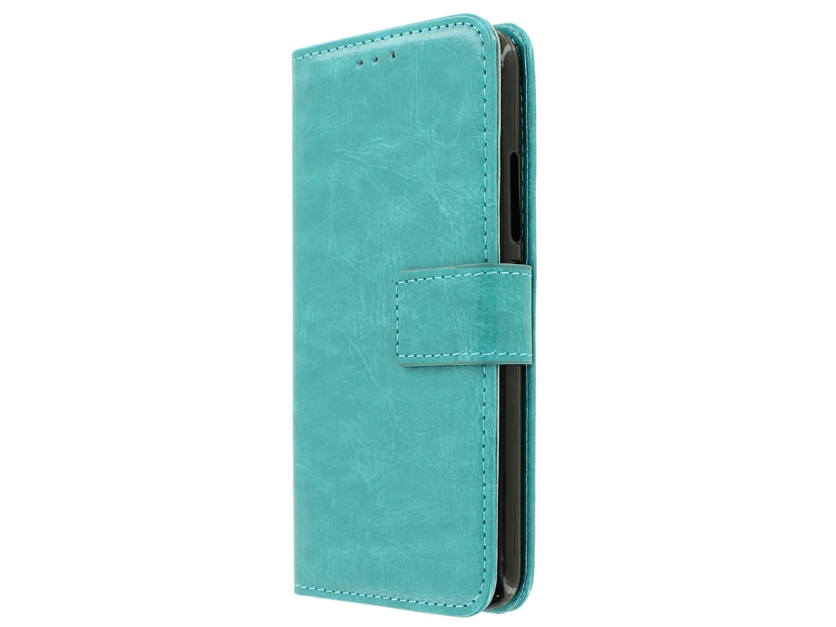Wallet Bookcase Turquoise - Motorola Moto E4 hoesje