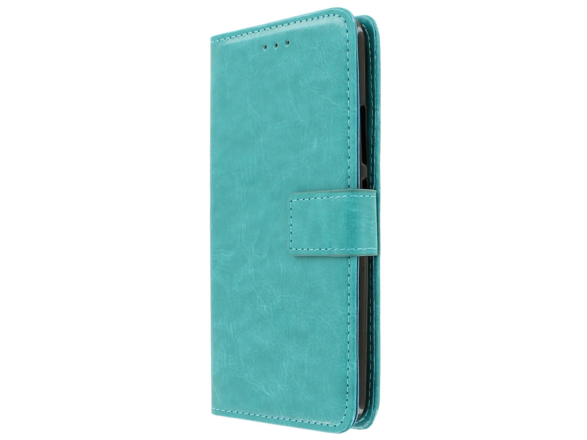 Wallet Bookcase Turquois - Motorola Moto E4 Plus hoesje