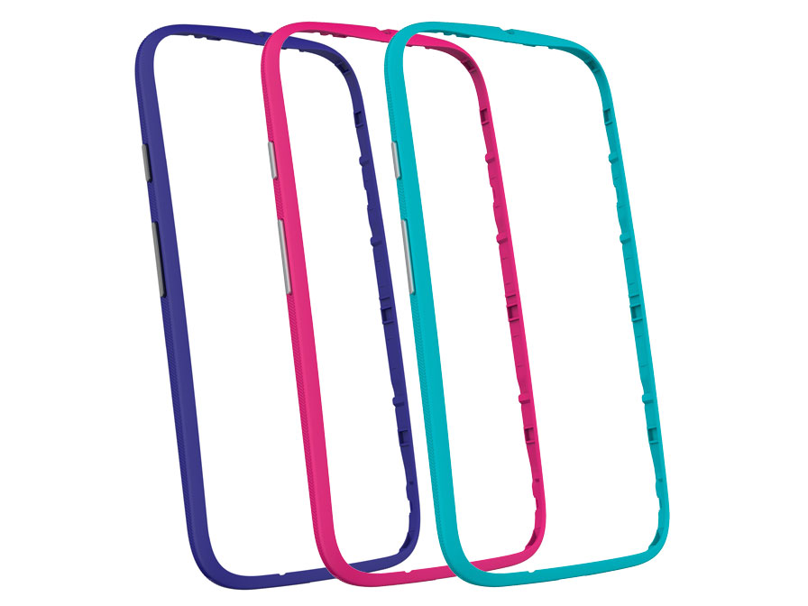 3-Pack Originele Motorola Moto E (2015) Bands - Kleurrijke bumpers