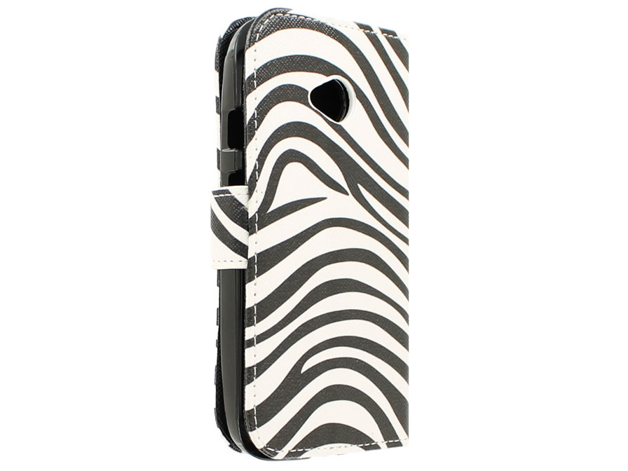 Zebra Book Case - Motorola Moto E 2015 hoesje
