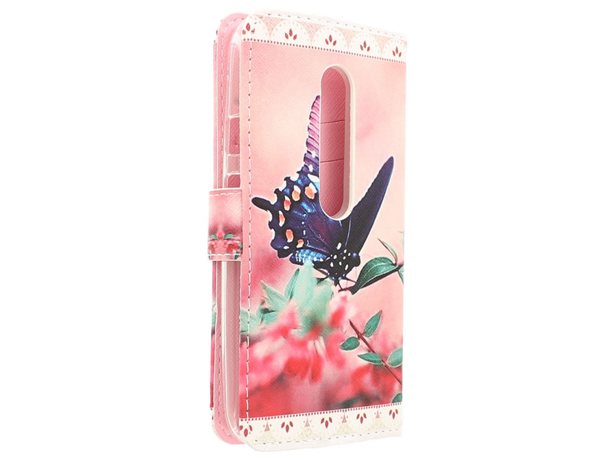 Butterfly Bookcase - Motorola Moto G3 hoesje