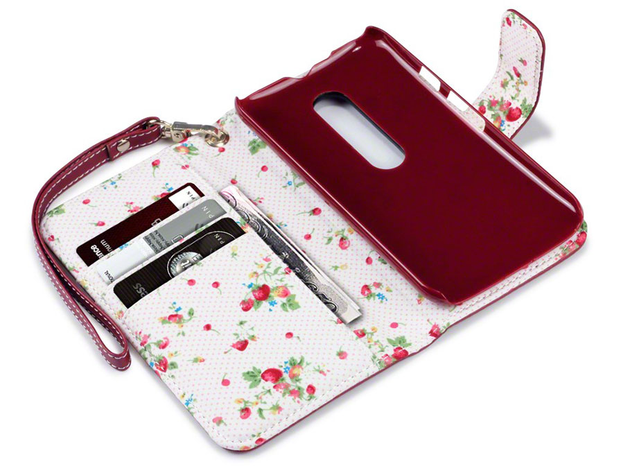 CaseBoutique Flower Wallet Case - Motorola Moto G3 hoesje