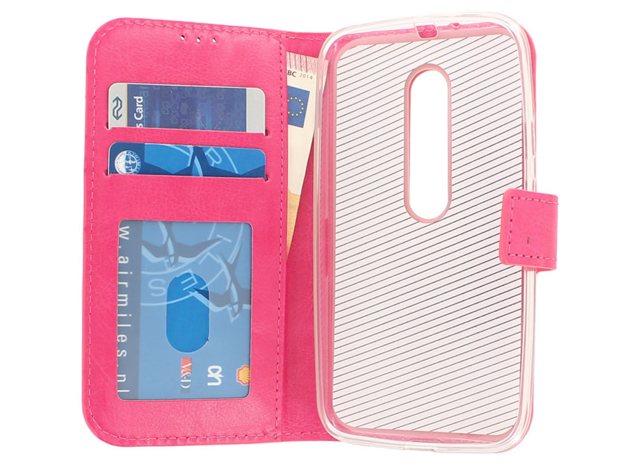 Wallet Book Case - Motorola Moto G3 Hoesje