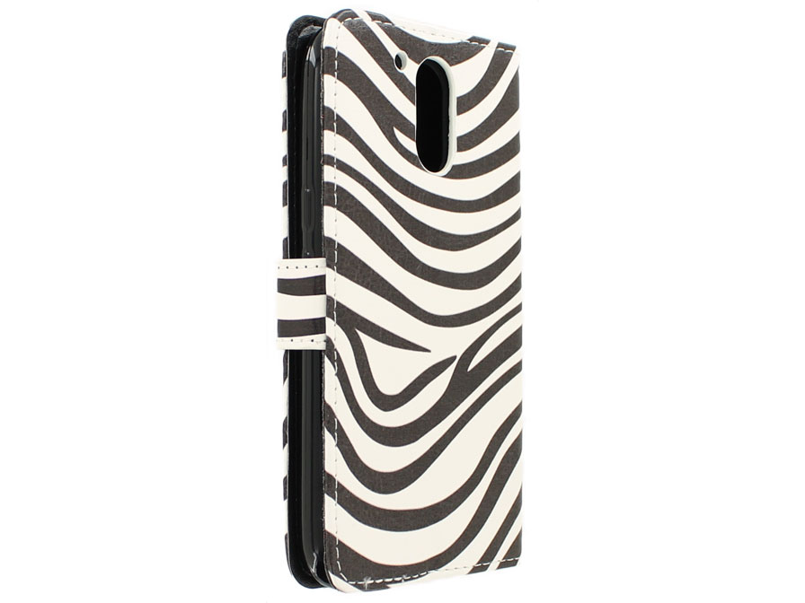 Zebra Bookcase - Motorola Moto G4 (Plus) hoesje