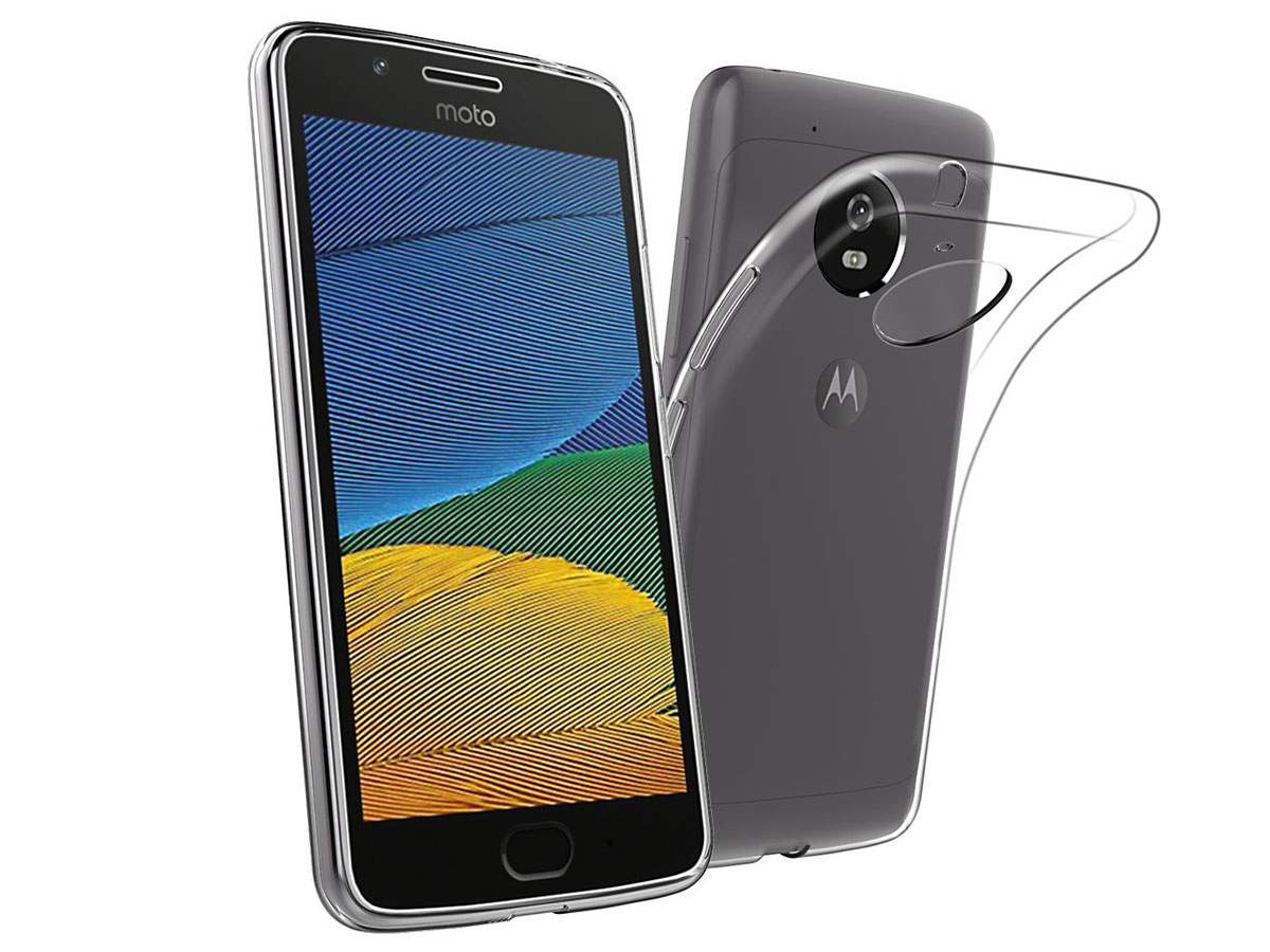 Transparant Motorola Moto G5 hoesje - TPU Skin Case