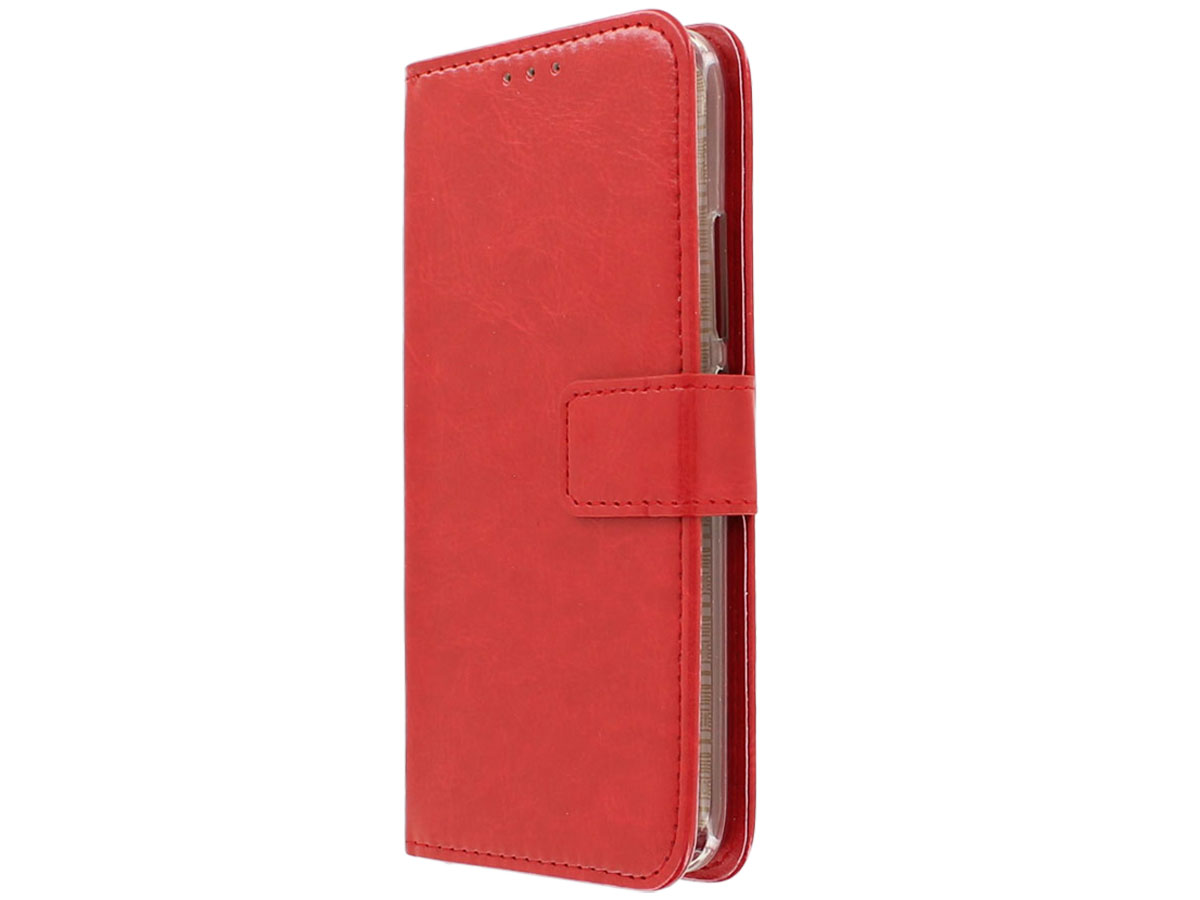 Bookcase Wallet Rood - Motorola Moto G5 Plus hoesje