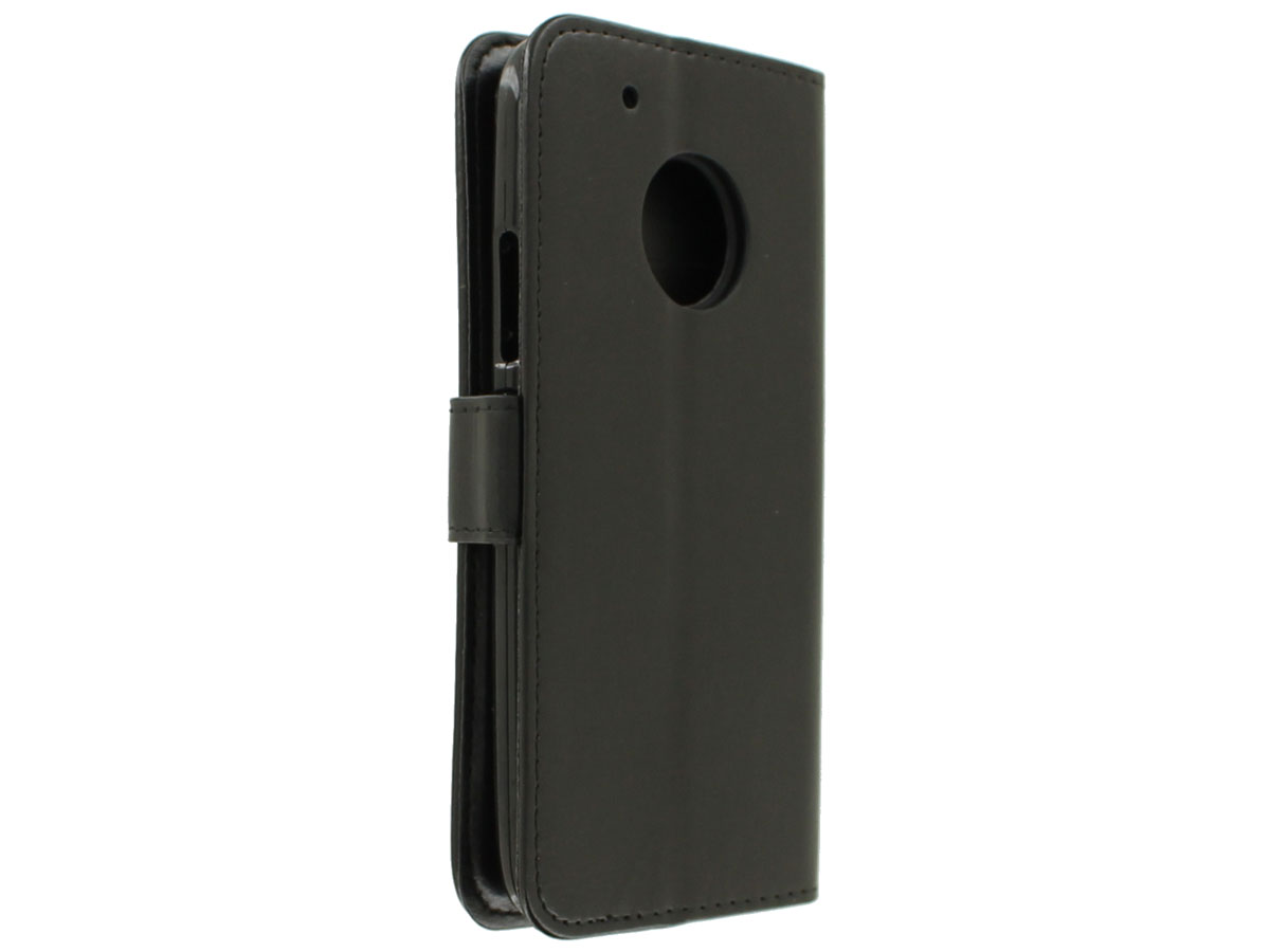 Bookcase Wallet Zwart - Motorola Moto G5 Plus hoesje