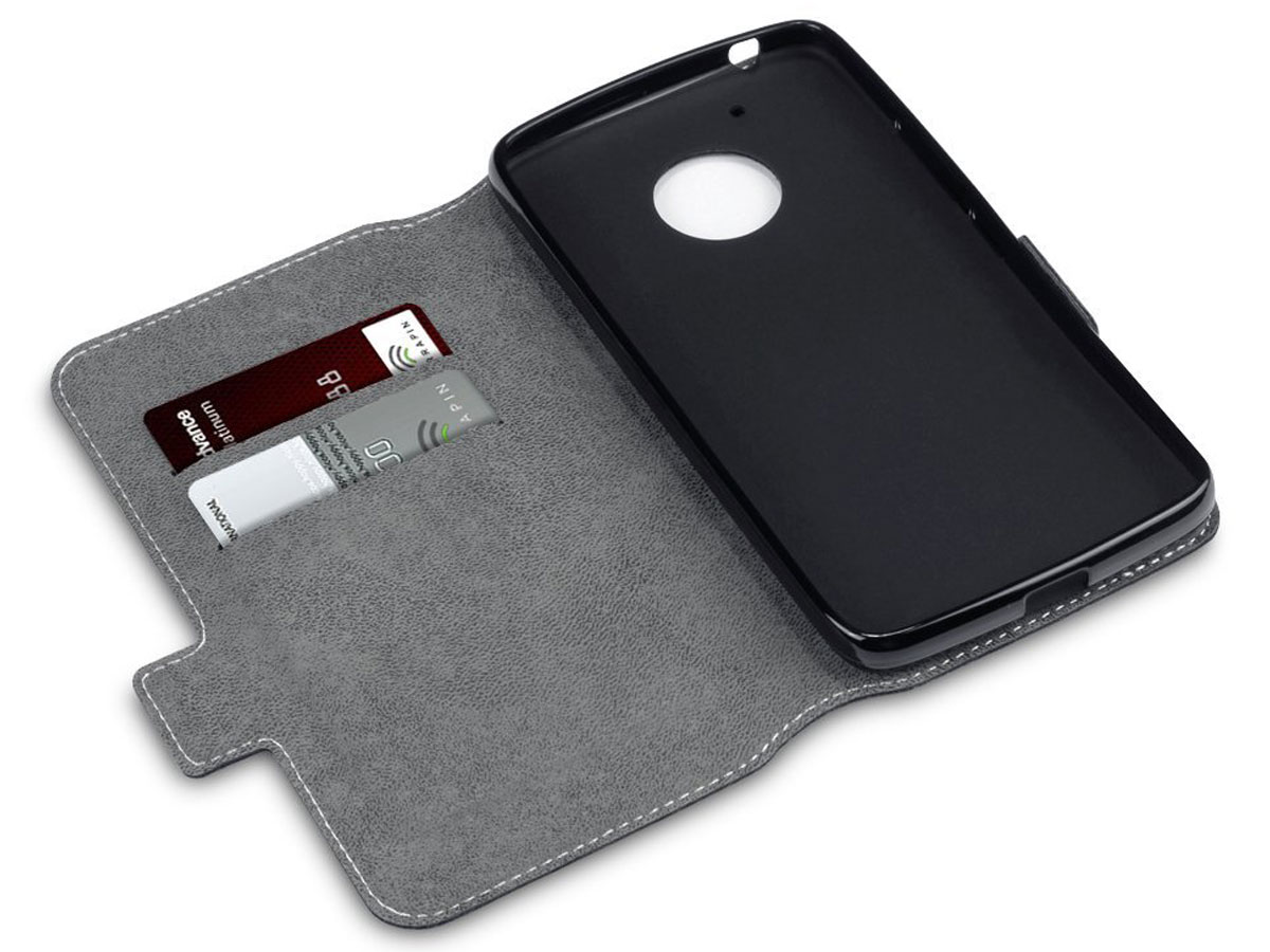 Covert Slim Bookcase Flipcase - Moto G5 Plus hoesje