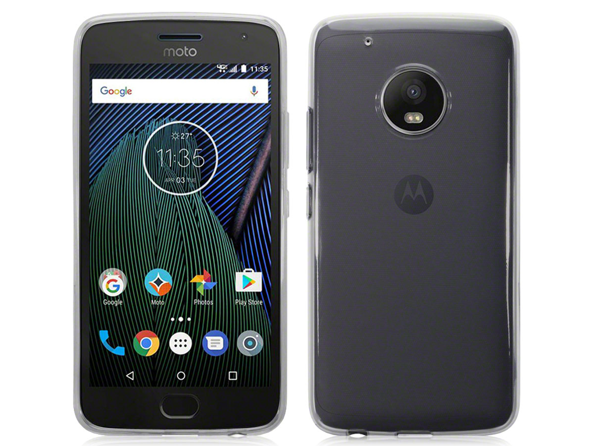 Transparant Motorola Moto G5 Plus hoesje - TPU Case