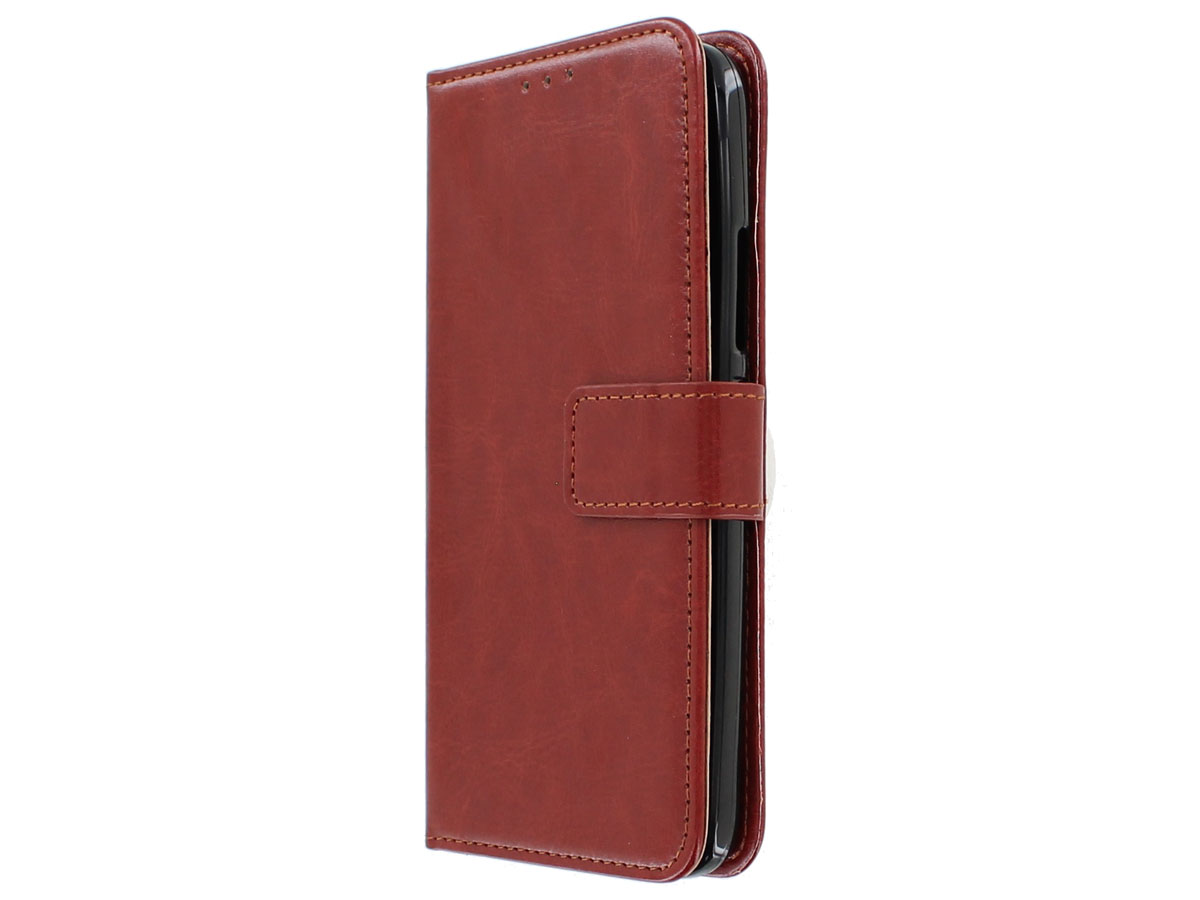 Bookcase Wallet Bruin - Motorola Moto G5s hoesje