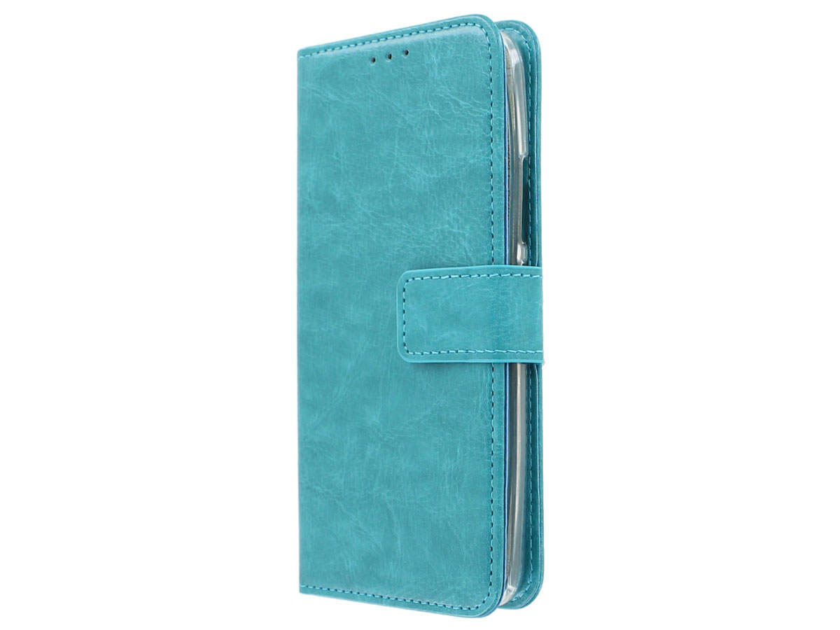 Bookcase Wallet Turquoise - Motorola Moto G5s hoesje
