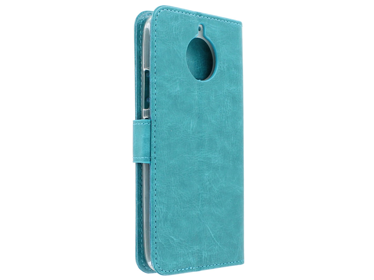 Bookcase Wallet Turquoise - Motorola Moto G5s hoesje