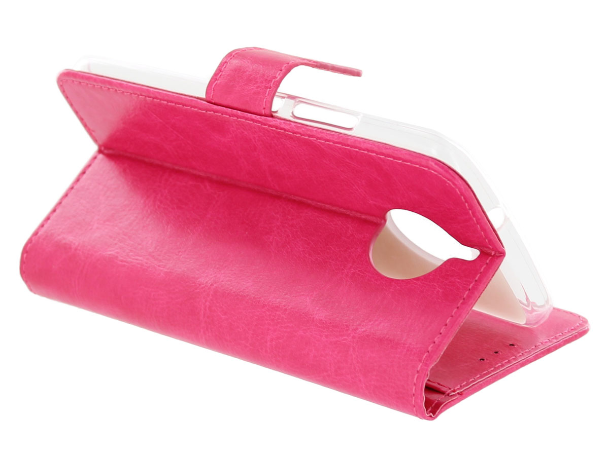 Bookcase Wallet Roze - Motorola Moto G5s Plus hoesje