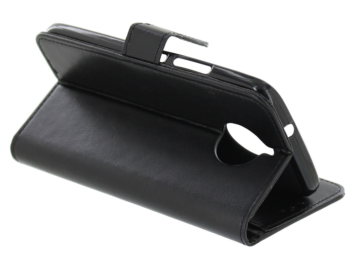 Bookcase Wallet Zwart - Motorola Moto G5s Plus hoesje
