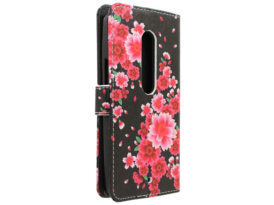 Motorola Moto X Play Hoesje - Lily Flower Book Case
