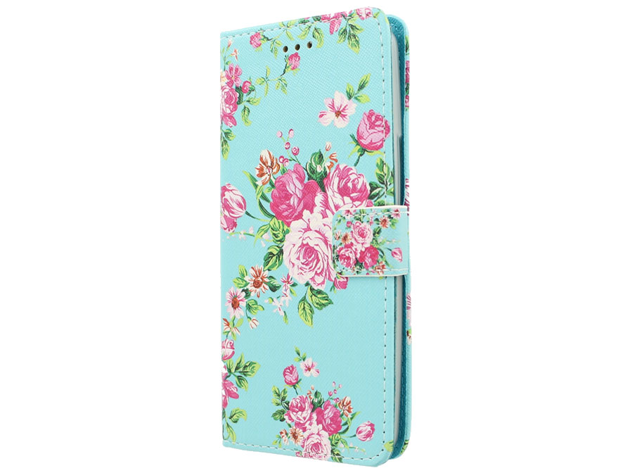 Motorola Moto X Play Hoesje - Flower Book Case