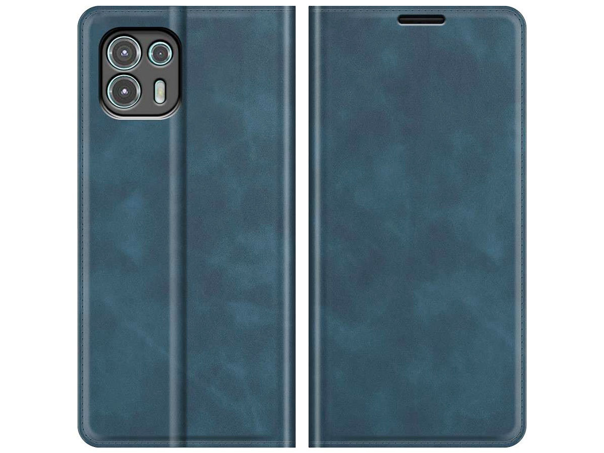 Just in Case Slim Wallet Case Blauw - Motorola Edge 20 Lite hoesje