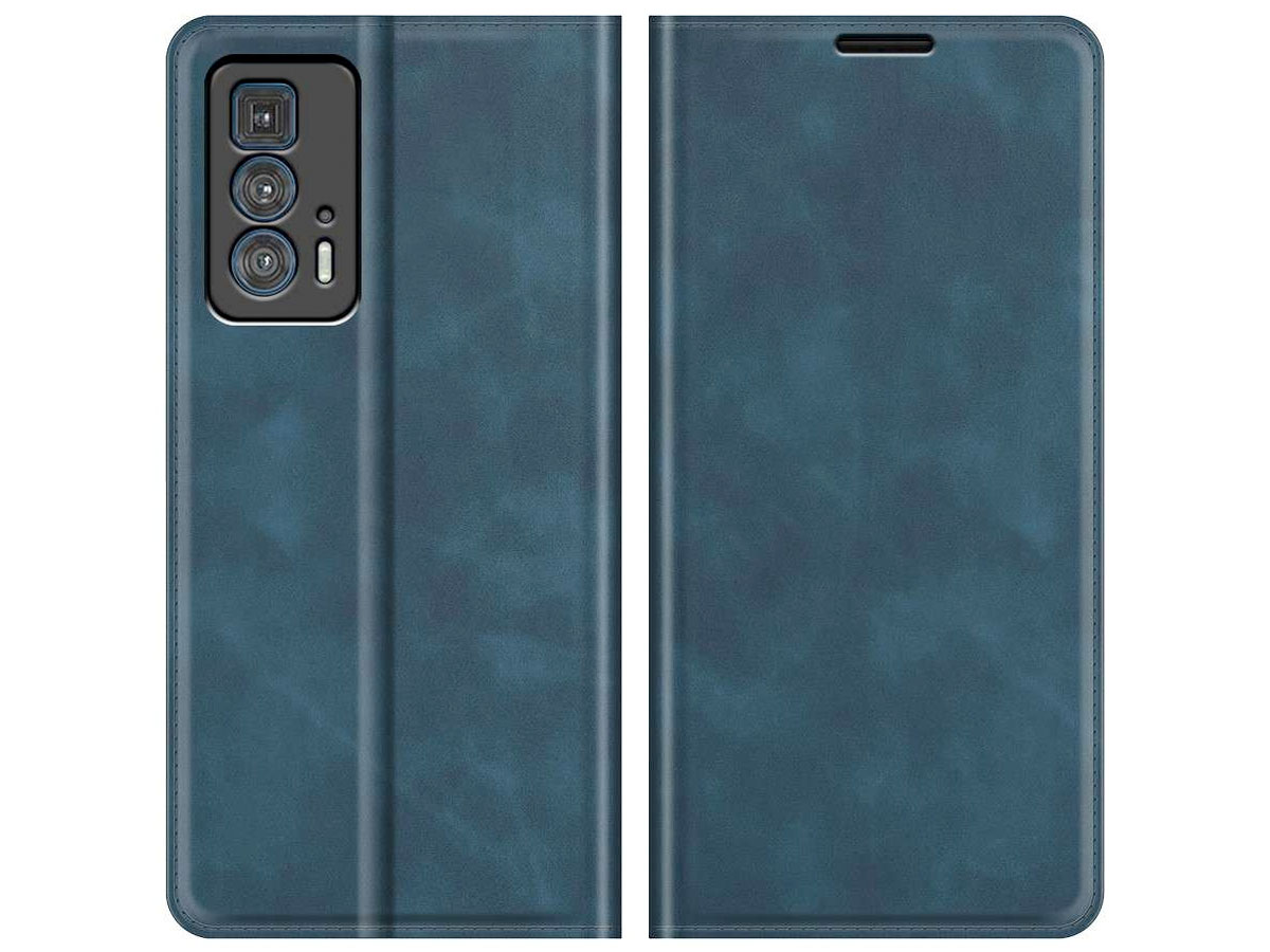 Just in Case Slim Wallet Case Blauw - Motorola Edge 20 Pro hoesje