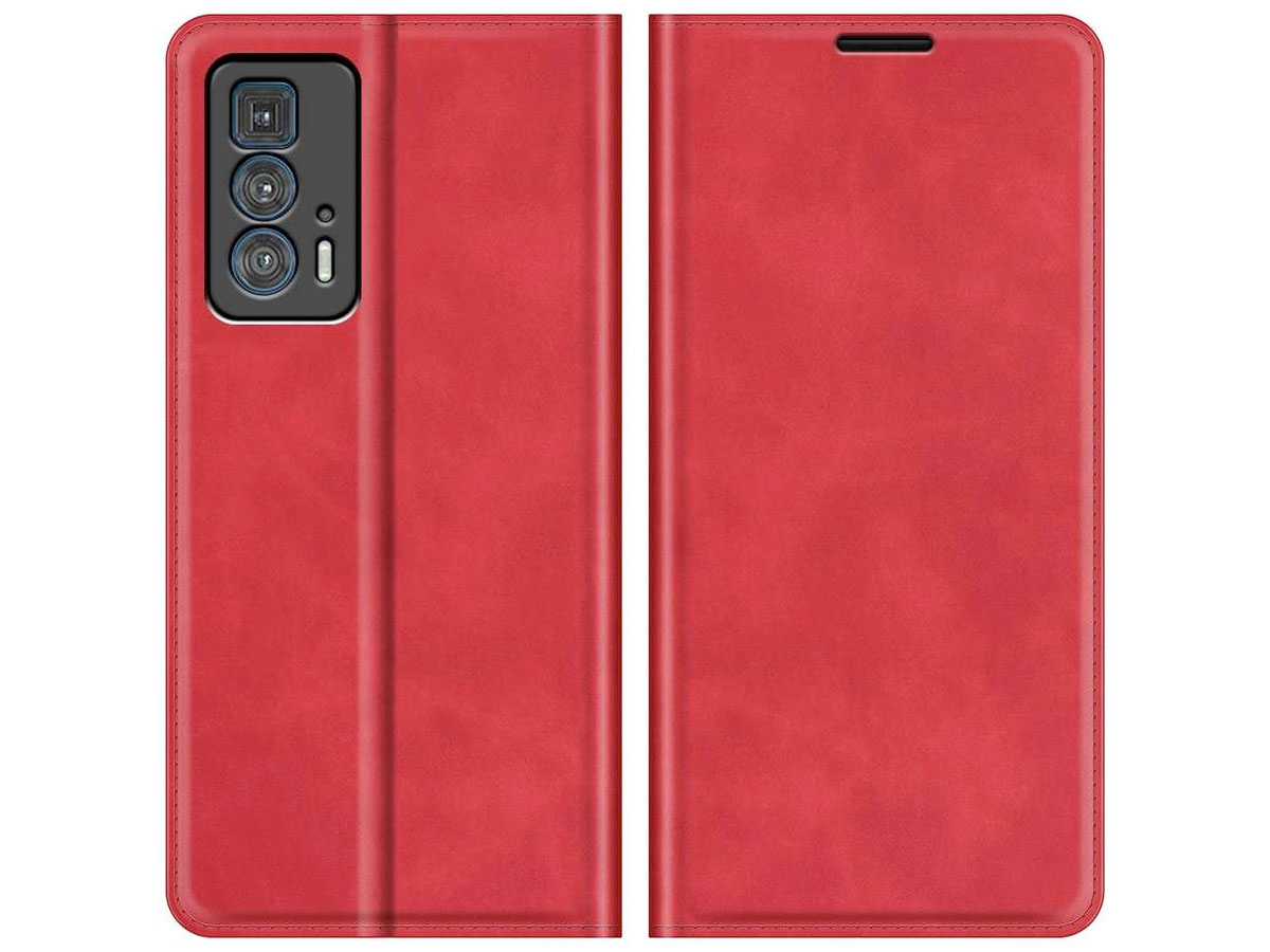 Just in Case Slim Wallet Case Rood - Motorola Edge 20 Pro hoesje