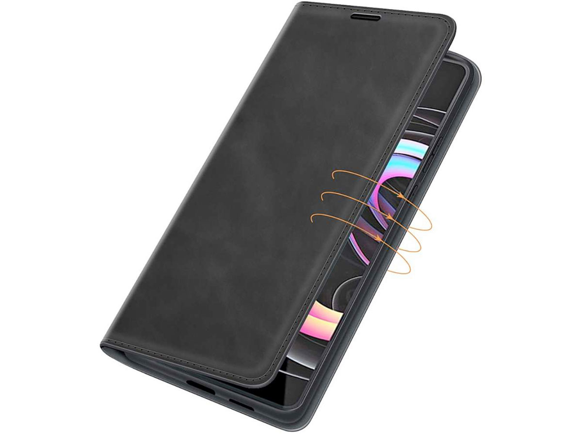 Just in Case Slim Wallet Case Zwart - Motorola Edge 20 Pro hoesje