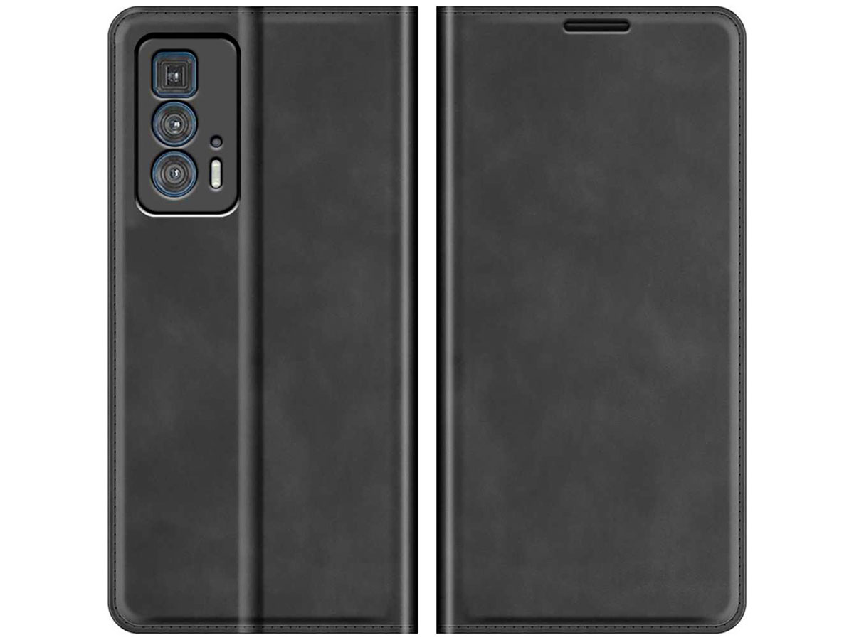 Just in Case Slim Wallet Case Zwart - Motorola Edge 20 Pro hoesje