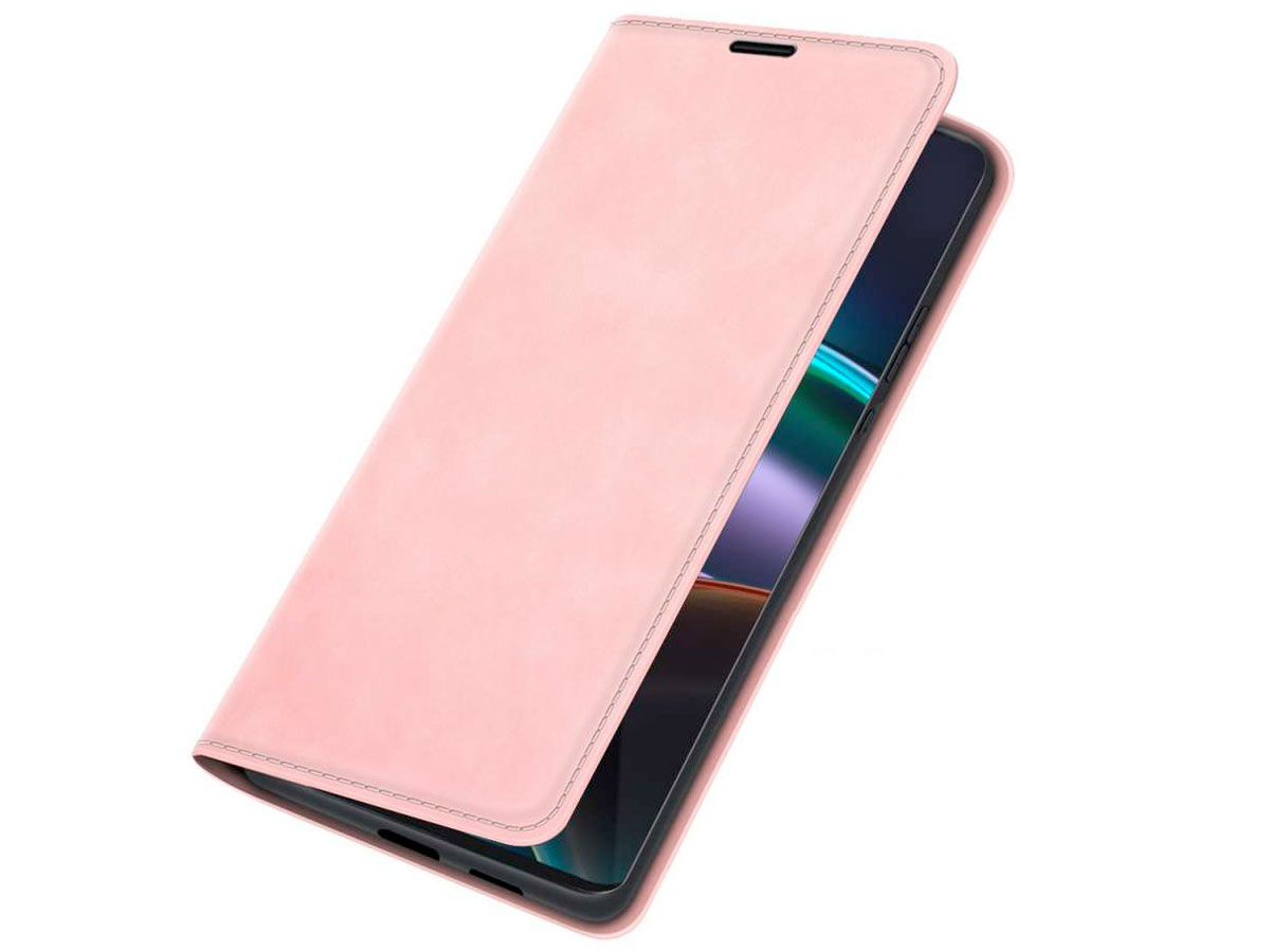 Just in Case Slim Wallet Case Roze - Motorola Edge 30 hoesje