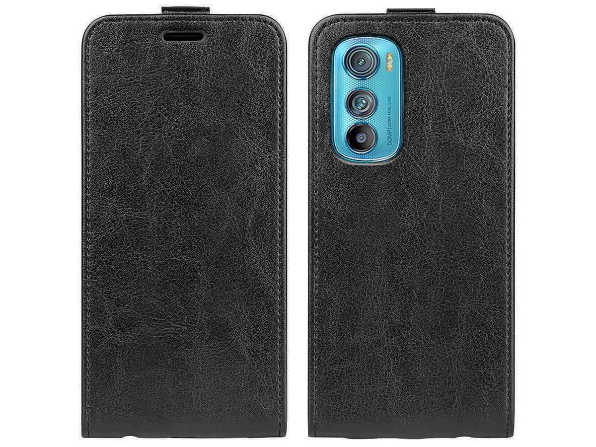 Just in Case Flip Case Zwart - Motorola Edge 30 hoesje